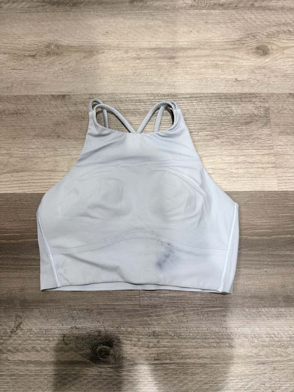 Lululemon Energy High-Neck Longline Sports Bra Light Blue